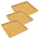 Ver imagem 2 de Tabua Petisqueira Bambu Quadrada 22x22 | 03 Un