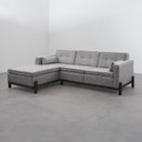 Ver imagem 5 de Sofá 3 Lugares com Chaise Lado Direito 212cm em Linho Tiê CabeCasa MadeiraOriginals