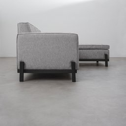 Sofá 3 Lugares com Chaise Lado Direito 212cm em Linho Tiê CabeCasa MadeiraMadeira - 7