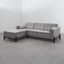 Ver imagem 5 de Sofá 3 Lugares com Chaise Lado Direito 212cm em Linho Tiê CabeCasa MadeiraOriginals Cinza