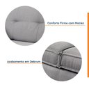 Ver imagem 3 de Sofá 3 Lugares com Chaise Lado Direito 212cm em Linho Tiê CabeCasa MadeiraOriginals