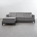 Ver imagem 6 de Sofá 3 Lugares com Chaise Lado Direito 212cm em Linho Tiê CabeCasa MadeiraOriginals Cinza