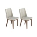 Ver imagem 3 de Conjunto de Jantar Mesa c/Vidro Donatella 4 Cadeiras Kalina - Soft Palha