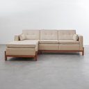 Ver imagem 6 de Sofá 3 Lugares com Chaise Lado Direito 212cm em Linho Tiê CabeCasa MadeiraOriginals