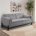 Ver imagem 1 de Sofá 2 Lugares 182cm em Linho Tiê CabeCasa MadeiraOriginals