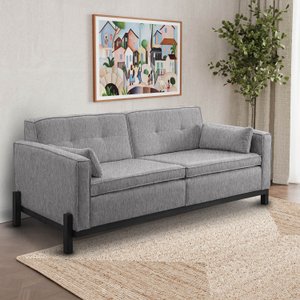 Sofá 2 Lugares 182cm em Linho Tiê CabeCasa MadeiraOriginals