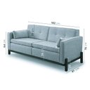 Ver imagem 2 de Sofá 2 Lugares 182cm em Linho Tiê CabeCasa MadeiraOriginals