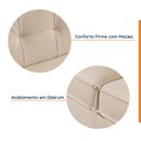 Ver imagem 3 de Sofá 2 Lugares Linho Bege Tiê 182cm CabeCasa MadeiraOriginals