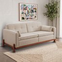 Ver imagem 1 de Sofá 2 Lugares Linho Bege Tiê 182cm CabeCasa MadeiraOriginals