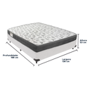 Ver imagem 3 de Cama Box e Colchão Iso100 Espuma D33 Casal Ortobom: Branco