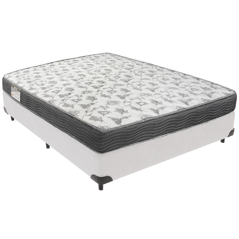 Cama Box e Colchão Iso100 Espuma D33 Casal Ortobom: Branco