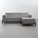 Ver imagem 6 de Sofá 3 Lugares com Chaise Lado Esquerdo 212cm em Linho Tiê CabeCasa MadeiraOriginals