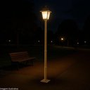 Ver imagem 6 de Kit 2 Luminárias Jardim Praça Poste 1,9m Clássico 1 Lâmpada Soberana Dital Estacionamento