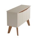 Ver imagem 6 de Buffet para Sala de Estar 3 Portas Oásis Branco/Cinamomo/Off White