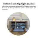 Ver imagem 6 de Buffet para Sala de Estar 3 Portas Oásis Artey Cinamomo/Off White