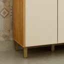 Ver imagem 5 de Balcão de Cozinha Madeira 3 Portas e 2 Gavetas Dakota Valdemóveis Cinamomo e Off White