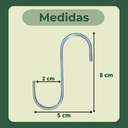 Ver imagem 3 de 10 Ganchos Pendurar Vasos de Plantas em Jardim Vertical 2x8