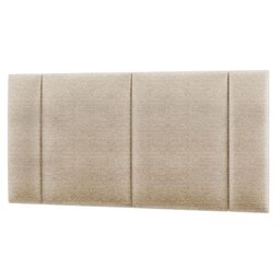Cabeceira Estofada Cama Box Casal com Led Star 140cm Linho Bege - 4