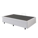 Ver mais imagens de Cama Box Baú Solteirinho 78x188x42cm Corino Linho com Pistão a Gás