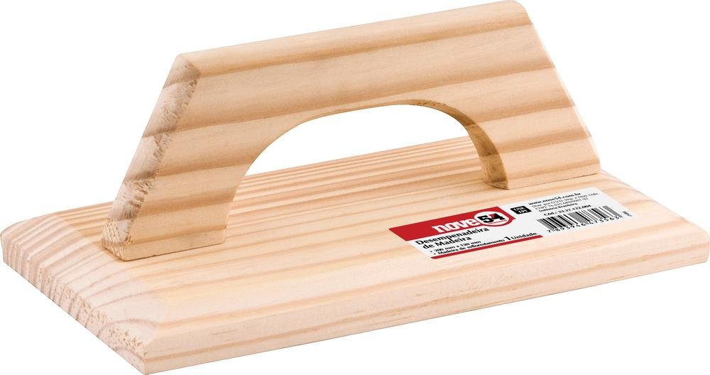 Desempenadeira madeira 12,0x20,0cm sem espuma - Nove54 - 1