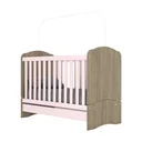 Ver imagem 5 de Quarto de Bebê Completo com Berço 3 em 1 Guarda-Roupa 3 Portas e Cômoda Giz de Cera Espresso Móveis