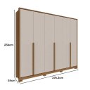 Ver imagem 2 de Roupeiro Rimo New Guarapari 6PT MDF L 2,76 X a 2,36 (Jequitiba Ac Off White (17471097))