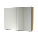 Ver imagem 2 de Espelheira para Banheiro em MDF 2 Portas 80 x 110cm Nature Carvalho