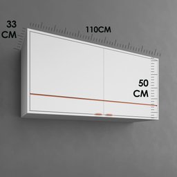 Armário Aéreo Cozinha Mdp 110 Cm 2 Portas Branco - 9