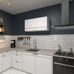 Armário Aéreo Cozinha Mdp 110 Cm 2 Portas Branco - 3