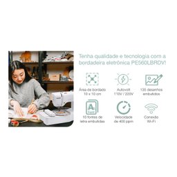 Máquina de Bordado Brother Pe560-24 M Garantia-wifi - 6