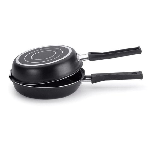 Frigideira Dupla Gourmet 55118 Preta 20cm - Multiflon