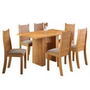 Ver imagem 2 de Mesa de Jantar 6 Lugares Carmem Mel/Perola - Viero Móveis