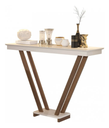 Ver imagem 2 de Mesa Aparador Sala Decorativo Pés em Madeira Supreme - Offwhite