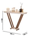 Ver imagem 3 de Mesa Aparador Sala Decorativo Pés em Madeira Supreme - Offwhite