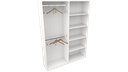 Ver imagem 3 de Armário Cabideiro Arara Duplo M10 Closet Prateleira Vetorial Móveis
