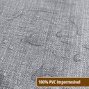 Ver imagem 3 de 4 Jogo Americano Napoli Cinza Impermeável Pvc