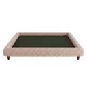 Ver imagem 6 de Cama King Base Box Pés Madeira 210cm Nami Linho Rosa Claro - Nexta Casa