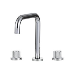 Torneira Para Banheiro Misturador Duplo Comando Grajaú Pingoo.casa - Prata