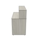 Ver imagem 7 de Balcão de Atendimento para Recepção 120cm Bancada Dupla Studio Legno Crema Bege