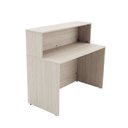 Ver imagem 2 de Balcão de Atendimento para Recepção 120cm Bancada Dupla Studio Legno Crema Bege