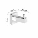 Ver imagem 3 de Cabide para Banheiro de Metal Cubit