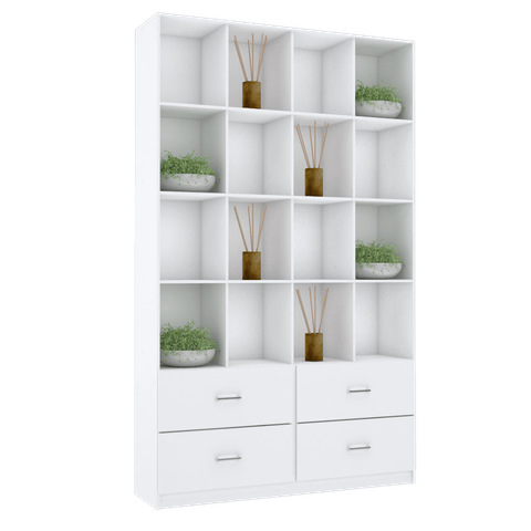 MÓDULO CLOSET COM 16 NICHOS E 4 GAVETAS M436.B MUNDI MOVEIS