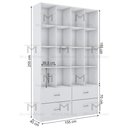 Ver imagem 2 de MÓDULO CLOSET COM 16 NICHOS E 4 GAVETAS M436.B MUNDI MOVEIS