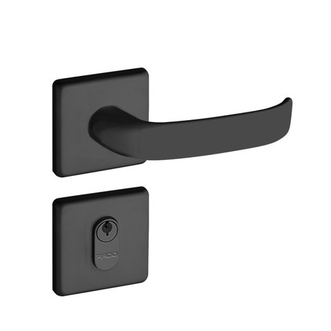 Fechadura 413 com Roseta Preto Externa