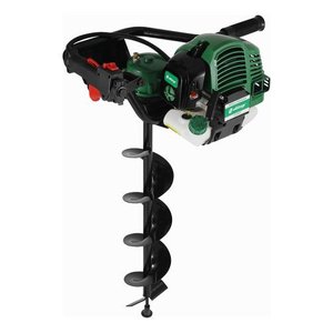Perfurador de Solo a Gasolina 52cc, 2 Tempos, 3hp, Acompanha 3 Brocas