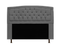 Ver imagem 4 de Jogo Cabeceira Geovana + Calçadeira Fênix Casal 140cm Suede Cinza - LM DECOR