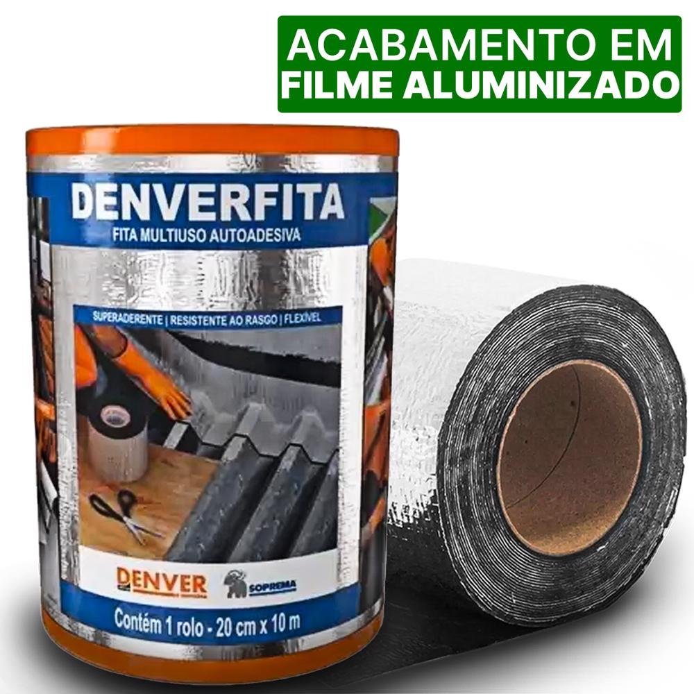 Manta Asfaltica Aluminizada Autoadesiva Proteção Do Telhado 20CM X 10M - 3