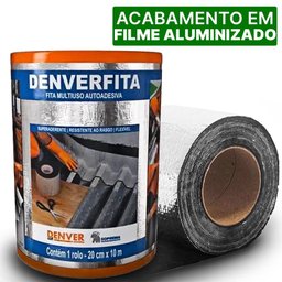 Manta Asfaltica Aluminizada Autoadesiva Proteção Do Telhado 20CM X 10M - 3