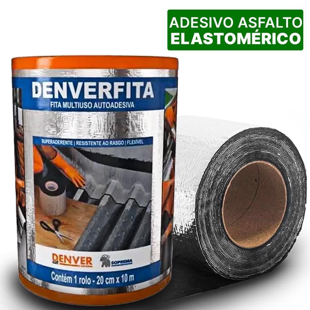 Manta Asfaltica Aluminizada Autoadesiva Proteção Do Telhado 20CM X 10M - 2