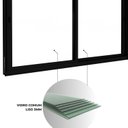 Ver imagem 4 de Janela de Alumínio de Correr Lateral 2 Folhas Móveis 100x150cm Lucasa Eccellente Preto